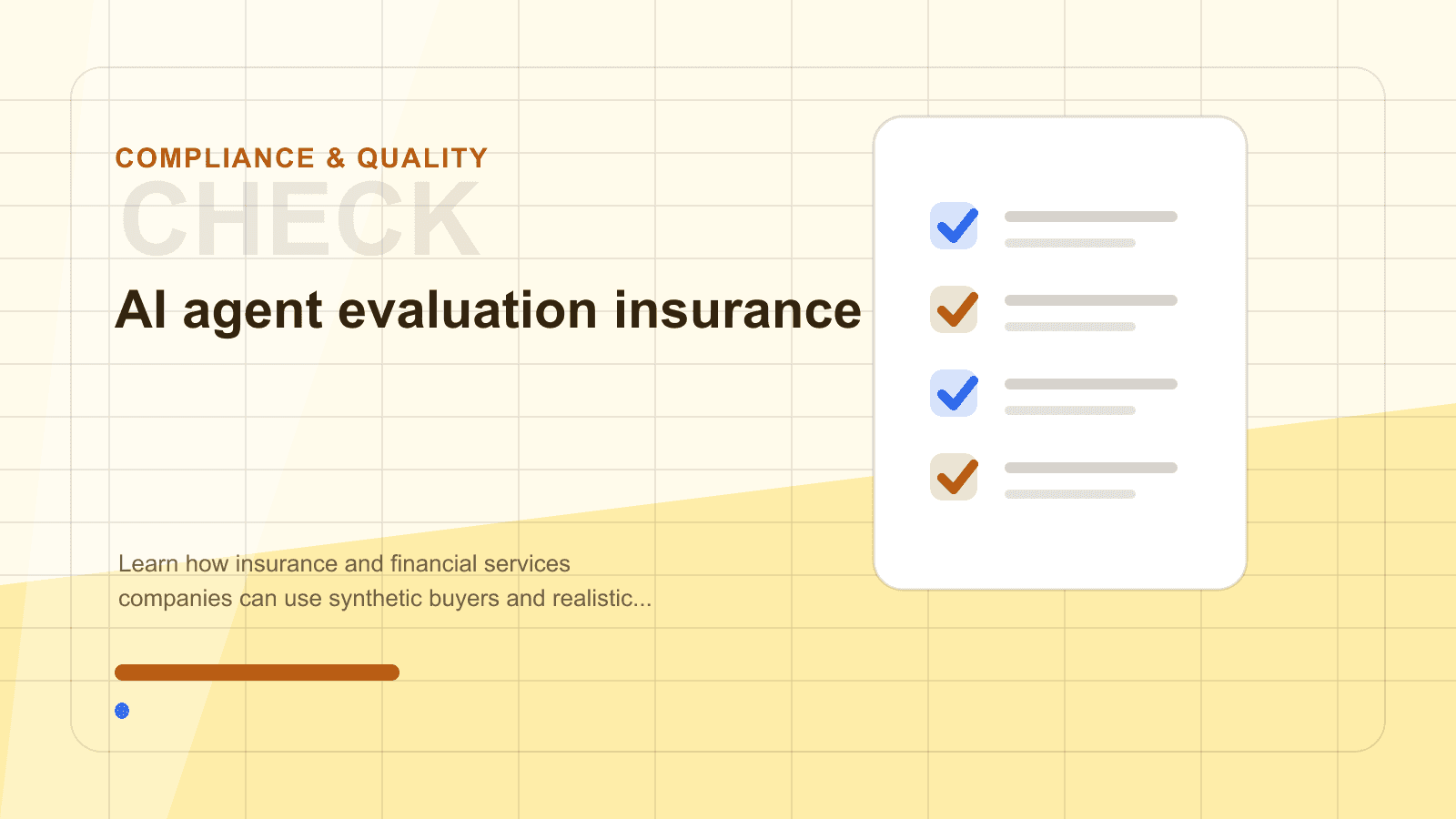 AI agent evaluation insurance