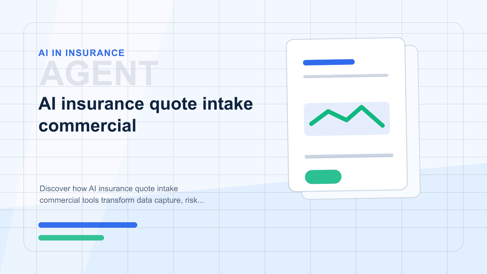 AI insurance quote intake commercial