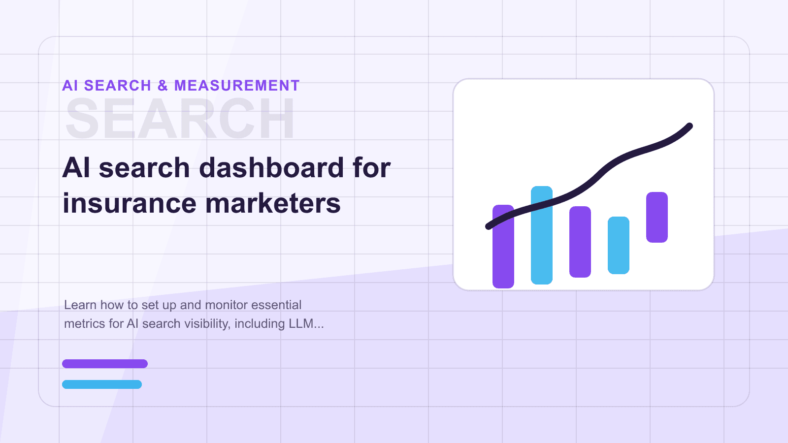 AI search dashboard for insurance marketers
