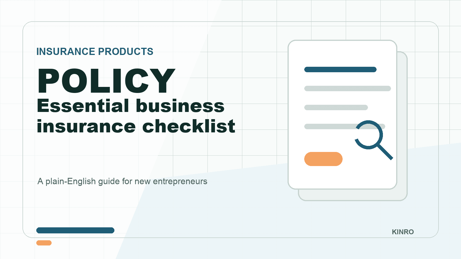 Essential business insurance checklist