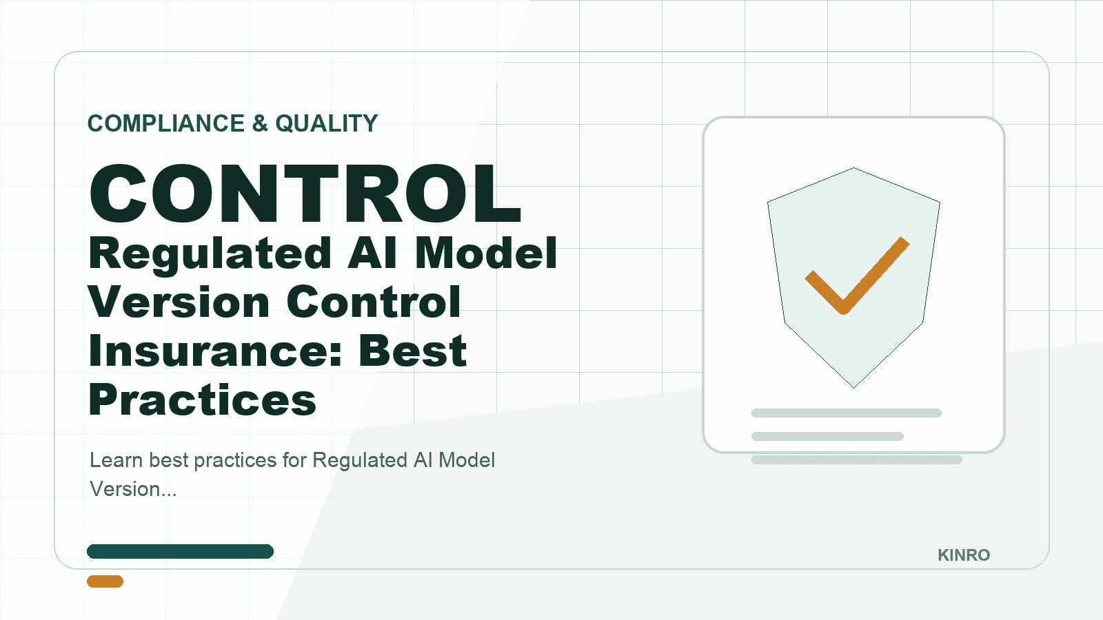 Regulated AI Model Version Control Insurance: Best Practices