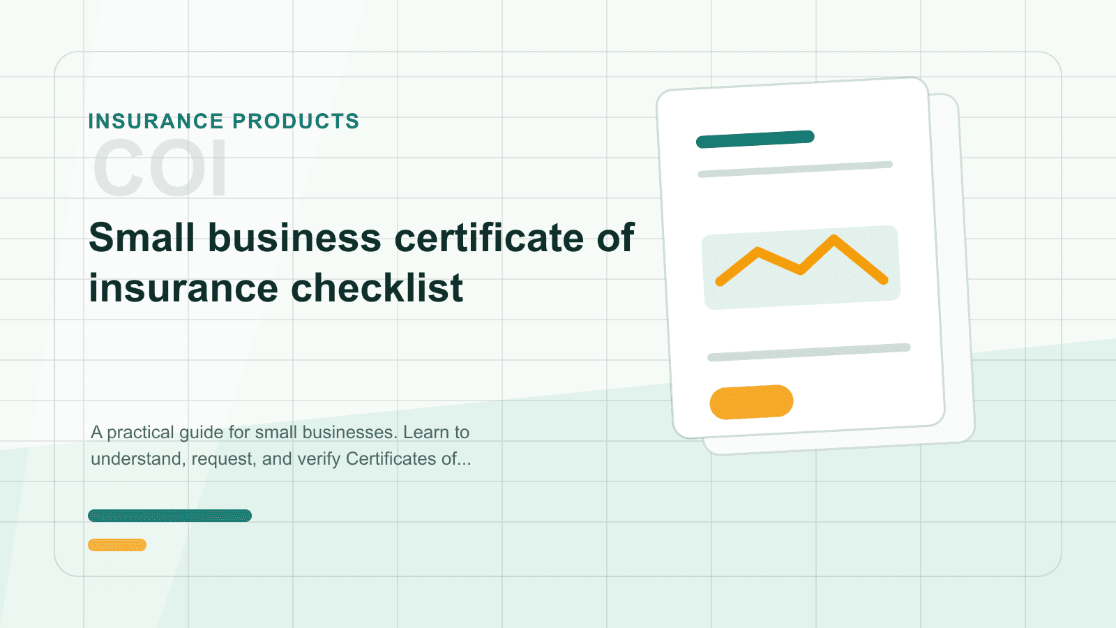 Small business certificate of insurance checklist