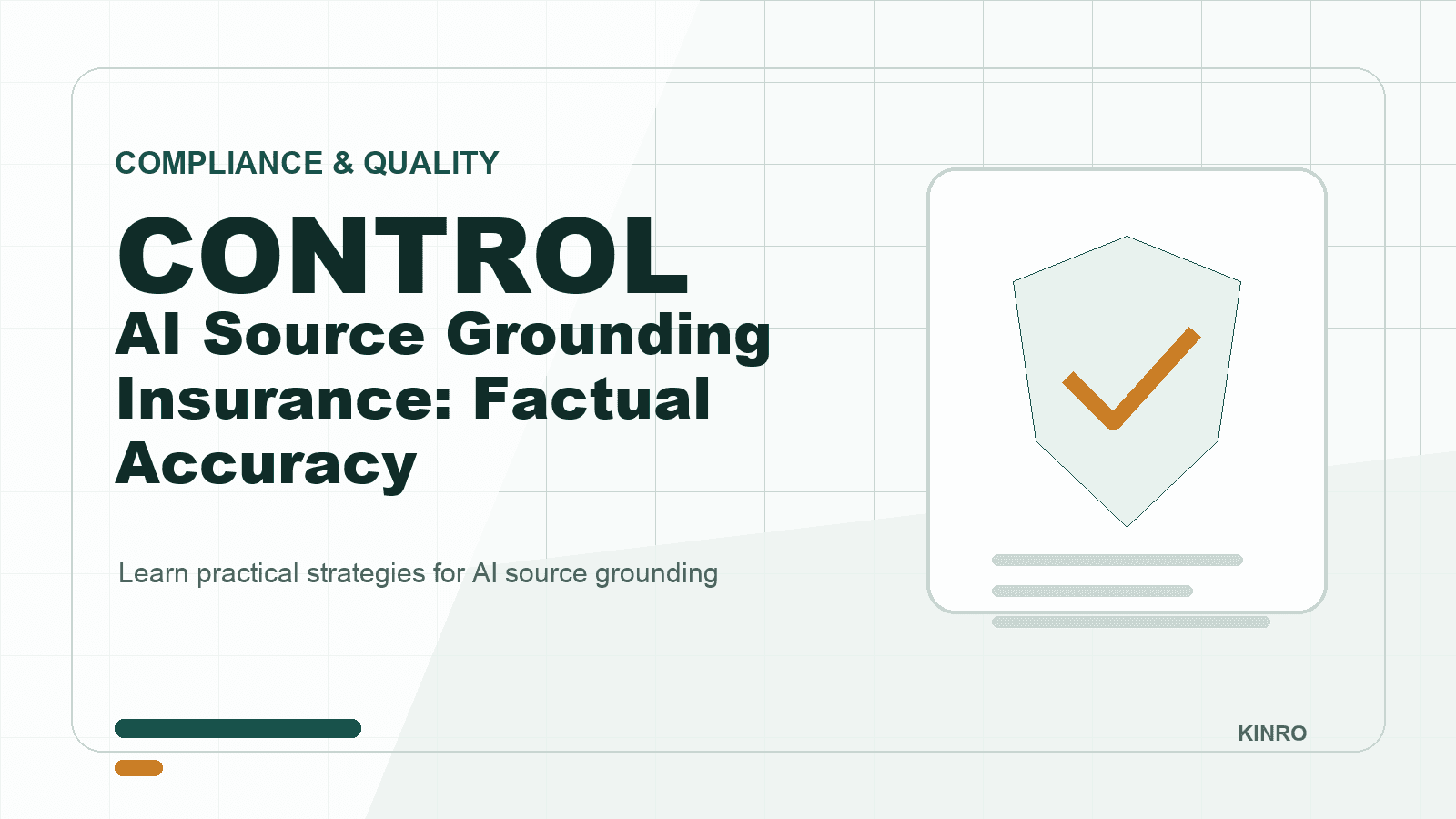 AI Source Grounding Insurance: Factual Accuracy
