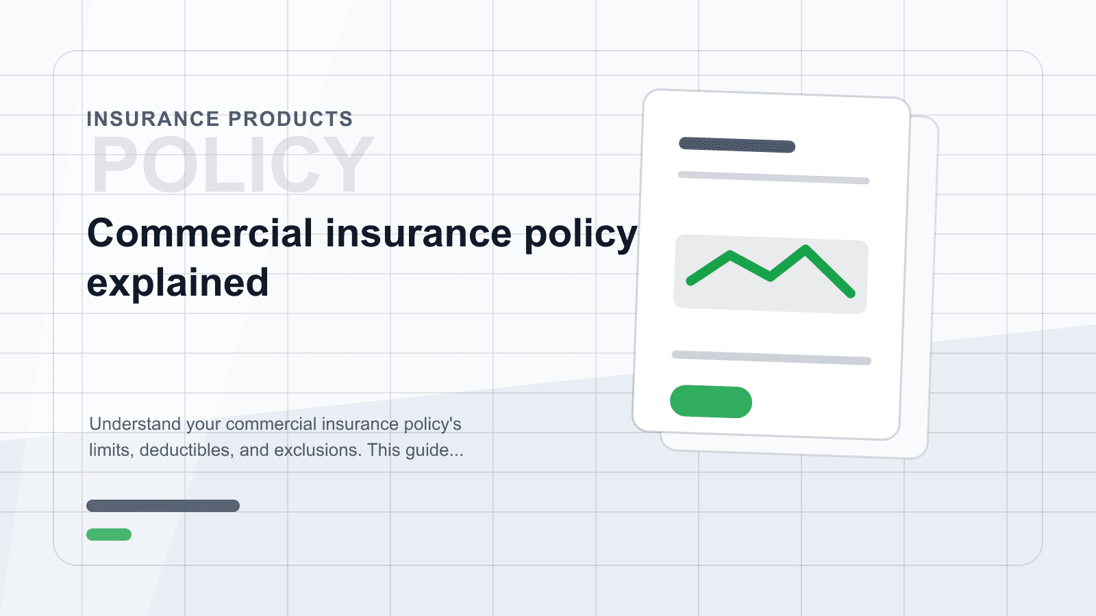 Commercial insurance policy explained
